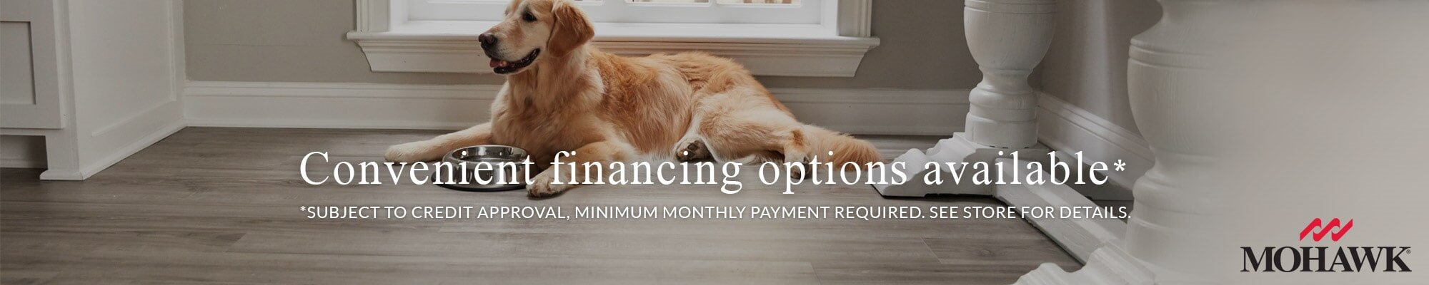Convenient financing options available from Troy Flooring Center